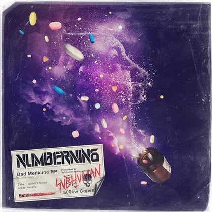 Bad Medicine EP album by Zardonic & Numbernin6 - Drum and Bass Cover Art
