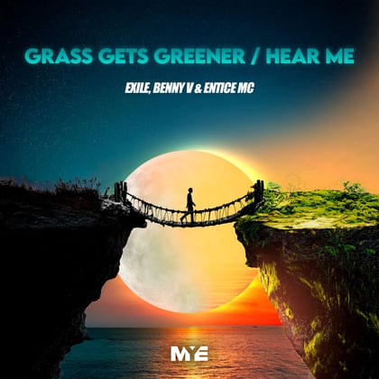 Grass Gets Greener / Hear Me album by Exile, Benny V & Entice MC - Drum and Bass Cover Art