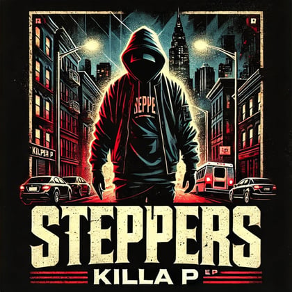 STEPPERS EP album by Kasra - Drum and Bass Cover Art