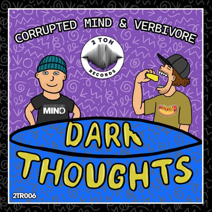 Dark Thoughts album by Corrupted Mind - Drum and Bass Cover Art