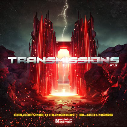 Black Mass album by CrucifyMe & Dauntless - Drum and Bass Cover Art