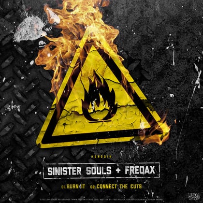 Burn It / Connect The Cuts album by Freqax - Drum and Bass Cover Art