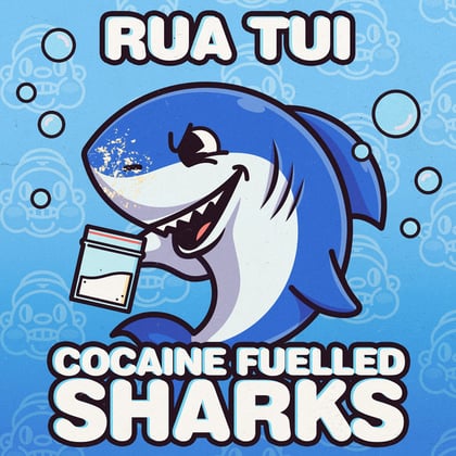 Cocaine Fuelled Sharks album by Rua Tui - Drum and Bass Cover Art