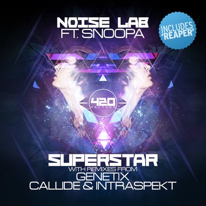Superstar album by Snoopa - Drum and Bass Cover Art