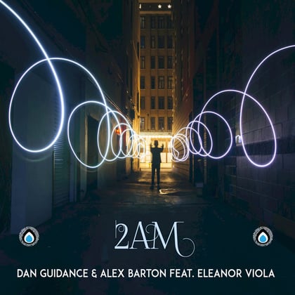 2AM album by Marvel Cinema, Dan Guidance, Alex Barton & Eleanor Viola - Drum and Bass Cover Art