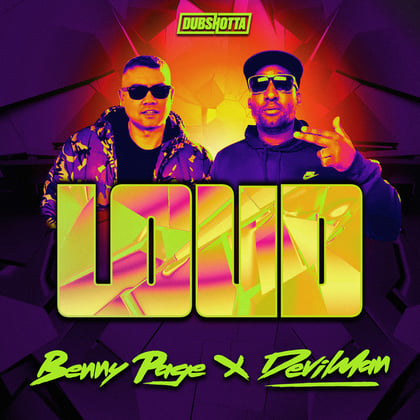 Loud album by Benny Page - Drum and Bass Cover Art