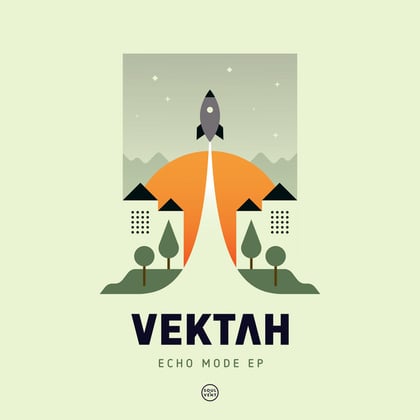 Echo Mode album by Vektah - Drum and Bass Cover Art