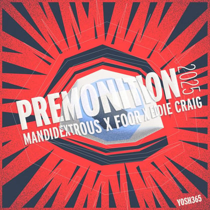 Premonition 2025 album by Mandidextrous - Drum and Bass Cover Art