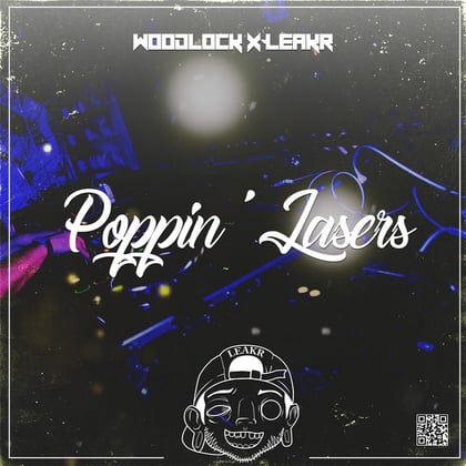 Poppin' Lasers EP album by Woodlock - Drum and Bass Cover Art