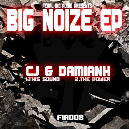 Big Noize EP album by DamianH - Drum and Bass Cover Art
