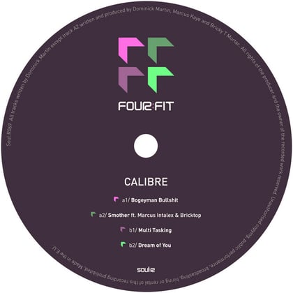 Fourfit EP 04 album by dBridge & Calibre - Drum and Bass Cover Art