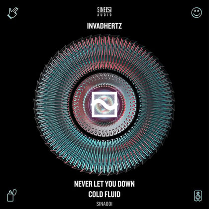 Never Let You Down / Cold Fluid album by Invadhertz - Drum and Bass Cover Art