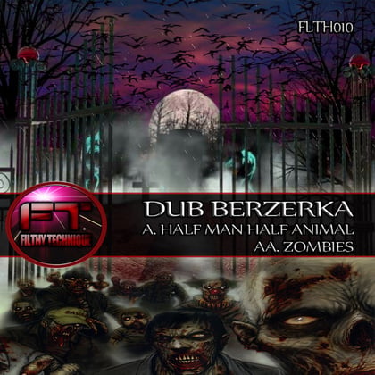 Half Man Half Animal / Zombies album by Dub Berzerka - Drum and Bass Cover Art