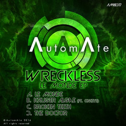 Le Monde album by Wreckless - Drum and Bass Cover Art