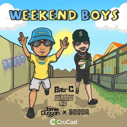 Weekend Boys album by Bru-C - Drum and Bass Cover Art