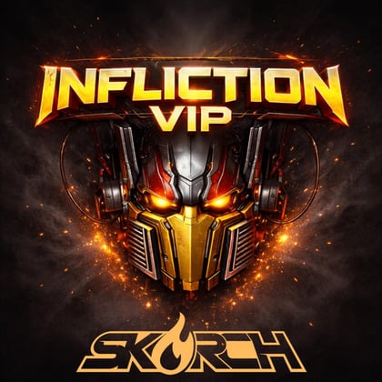 Infliction VIP album by Skorch - Drum and Bass Cover Art