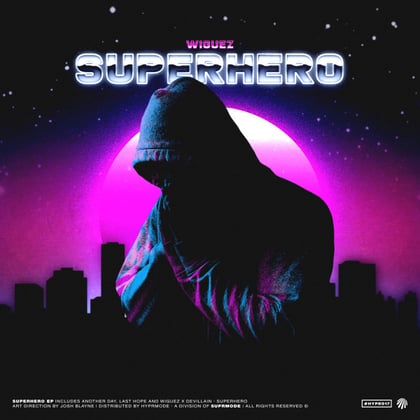 Superhero album by Wiguez - Drum and Bass Cover Art