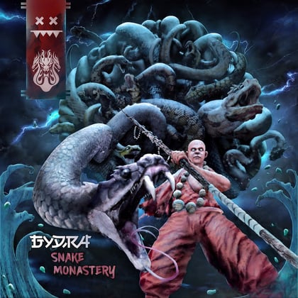 Snake Monastery album by Gydra, Nuvertal & IHR - Drum and Bass Cover Art