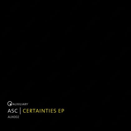 Certainties EP album by ASC - Drum and Bass Cover Art