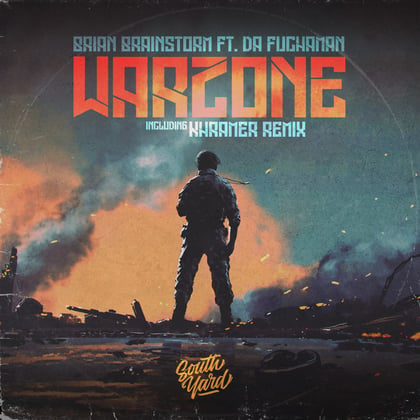 Warzone album by Brian Brainstorm - Drum and Bass Cover Art