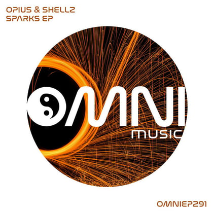 Sparks EP album by Opius - Drum and Bass Cover Art