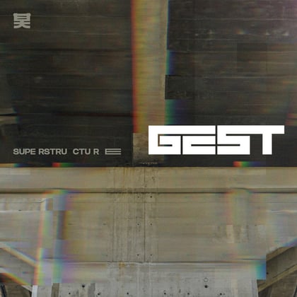 Superstructure album by GEST - Drum and Bass Cover Art