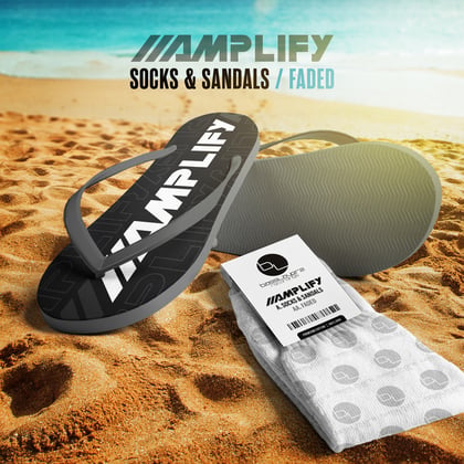 Socks & Sandals/Faded album by Amplify & Capone - Drum and Bass Cover Art