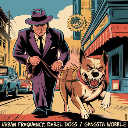 Rebel Dogs / Gangsta Wobble album by Urban Frequency - Drum and Bass Cover Art