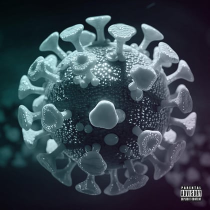 Lockdown album by Mr Traumatik & CurlyCognac - Drum and Bass Cover Art