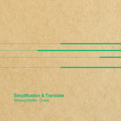 Strategy / Settle Down album by Simplification - Drum and Bass Cover Art