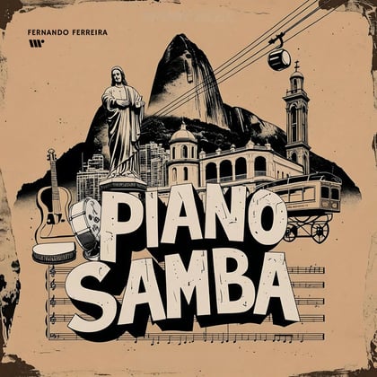 Piano Samba album by Fernando Ferreira - Drum and Bass Cover Art