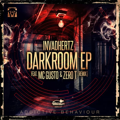 Darkroom album by Invadhertz, Zero T & MC Gusto - Drum and Bass Cover Art