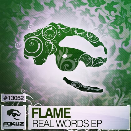 Real Words EP album by Flame - Drum and Bass Cover Art