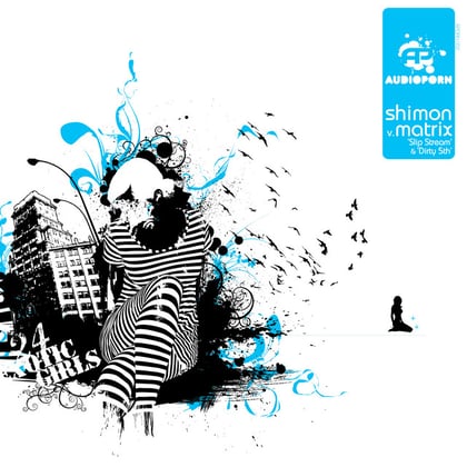 Slipstream / Dirty 5th album by Shimon & Matrix - Drum and Bass Cover Art