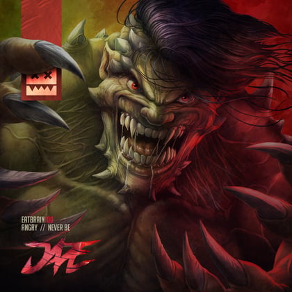 ANGRY//NEVER BE album by Jade Venom - Drum and Bass Cover Art