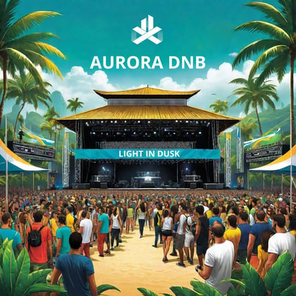 Light In Dusk album by Aurora Dnb - Drum and Bass Cover Art