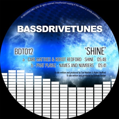 Shine album by Phat Playaz - Drum and Bass Cover Art