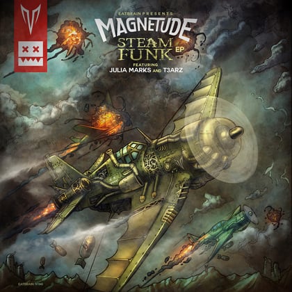 Steamfunk EP album by Magnetude - Drum and Bass Cover Art