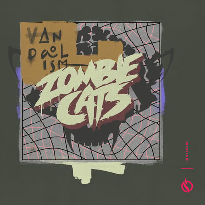 Vandalism album by Zombie Cats - Drum and Bass Cover Art