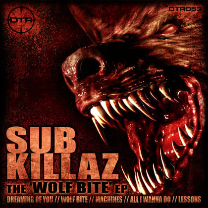 'Wolf Bite' album by Nick The Lot & Sub Killaz - Drum and Bass Cover Art
