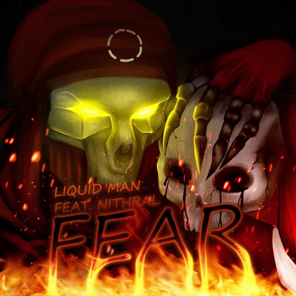 Fear album by Liquid Man - Drum and Bass Cover Art