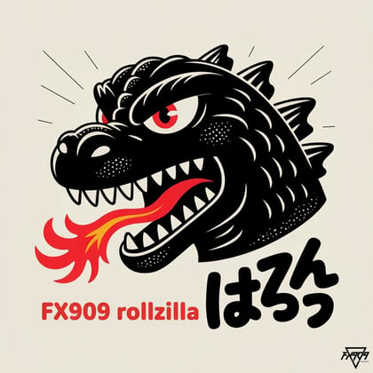 Rollzilla album by FX909 - Drum and Bass Cover Art