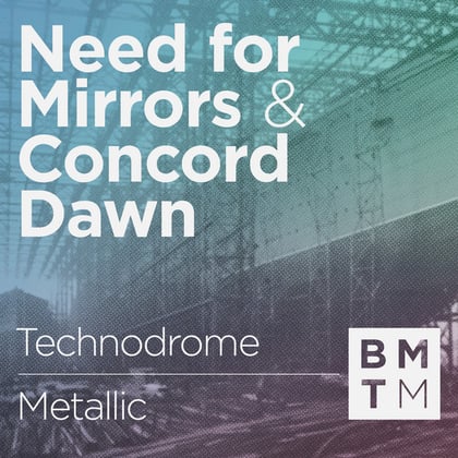 Technodrome / Metallic album by Need For Mirrors & Concord Dawn - Drum and Bass Cover Art