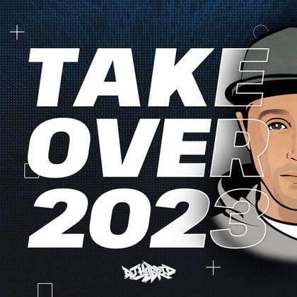 Takeover 2023 album by DJ Hybrid - Drum and Bass Cover Art
