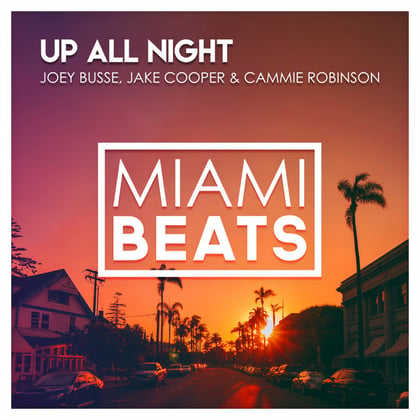 Up All Night album by Andromedik, Joey Busse, Jake Cooper & Cammie Robinson - Drum and Bass Cover Art