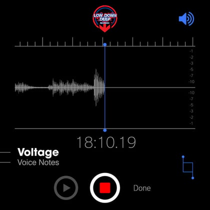 Voice Notes album by Dr Meaker & Voltage - Drum and Bass Cover Art