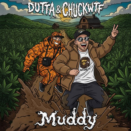 Muddy EP album by Dutta & Chuckwtf - Drum and Bass Cover Art