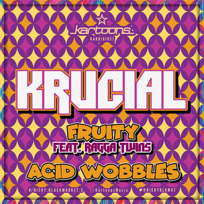 Fruity album by Dr Meaker, Krucial & Ragga Twins - Drum and Bass Cover Art