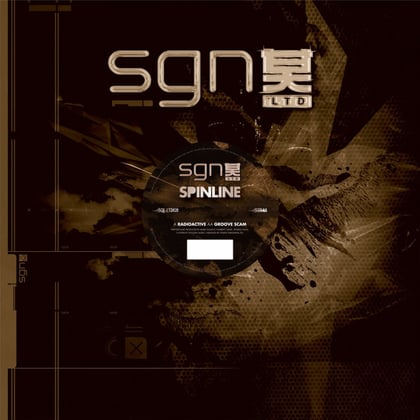 Radioactive / Groove Scam album by Spinline - Drum and Bass Cover Art