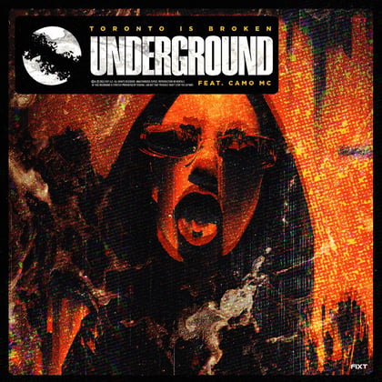 Underground album by Toronto Is Broken & Camo MC - Drum and Bass Cover Art